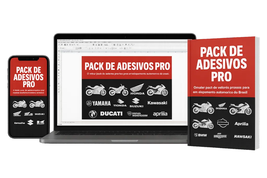 Mockup do Pack de Adesivos Pro